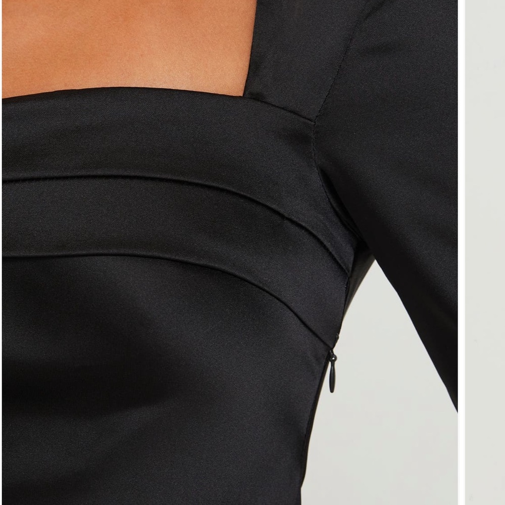 New Princess Polly Phillipa Long Sleeve Mini Dress Black - Picture 5 of 9